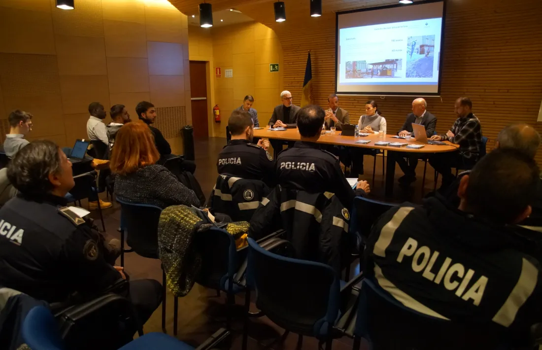 Un moment de la reunió celebrada avui.