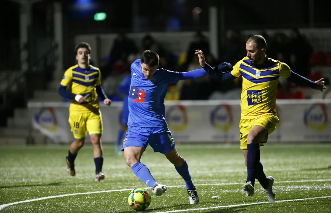 Martí Riverola, de l'Atlètic Club Escaldes, en el partit contra el Pas.