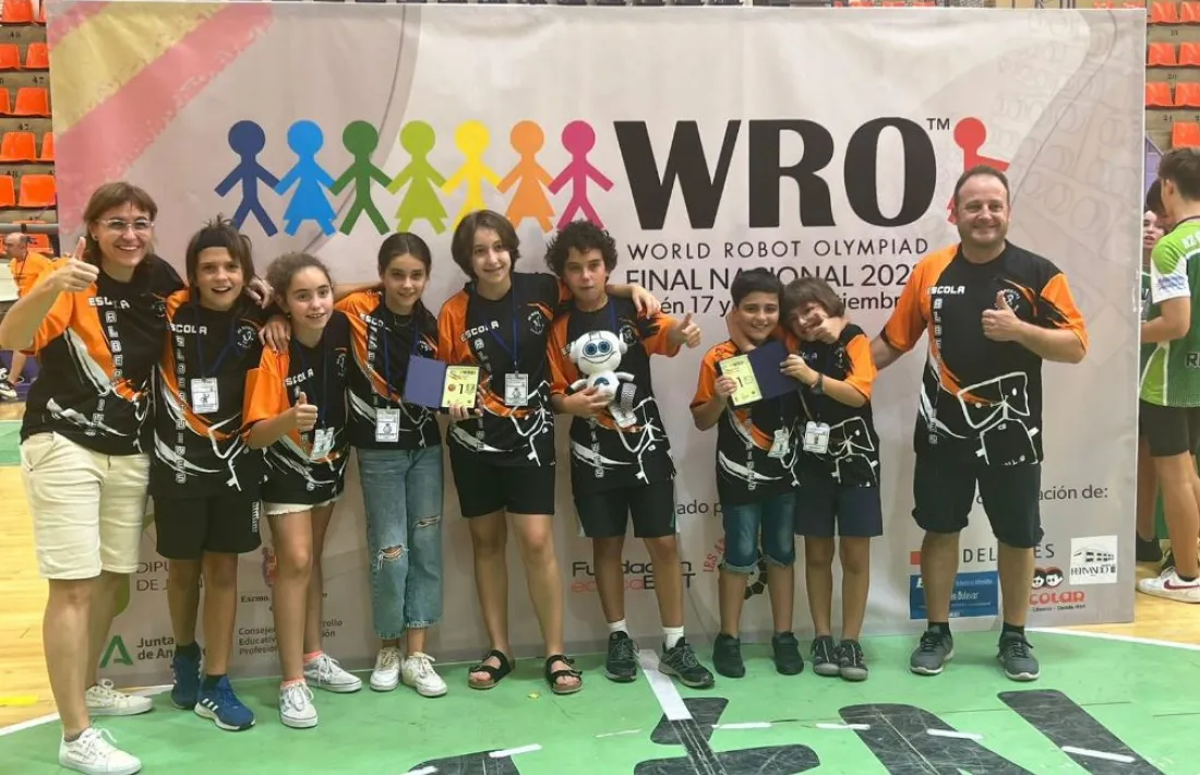 Alumnes de l'Albert Vives, que van participar amb molt d'èxit en l'edició del 2022, a Jaén. 