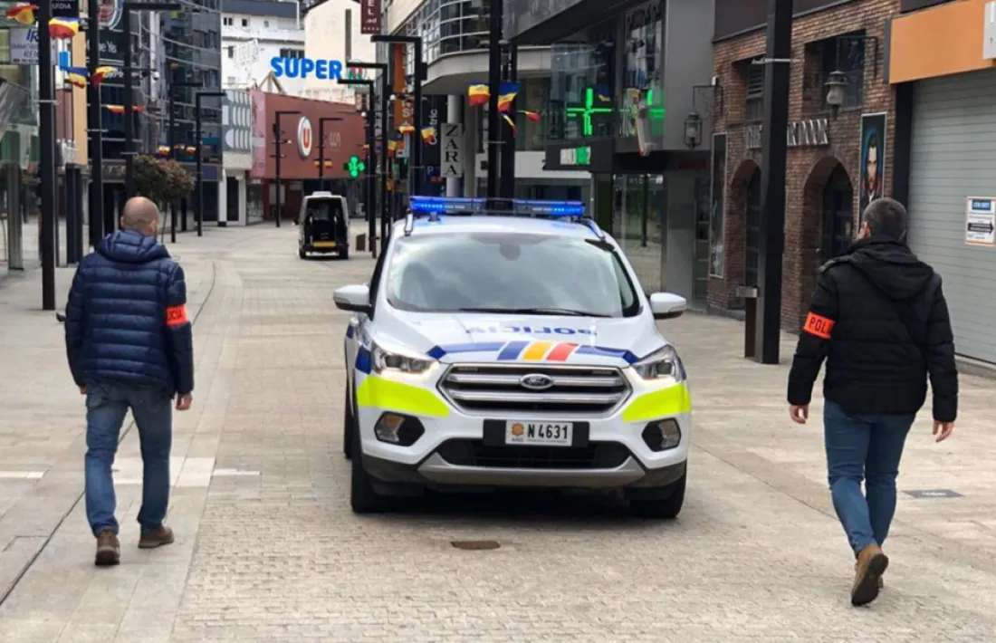 Efectius del cos policial andorrà. 