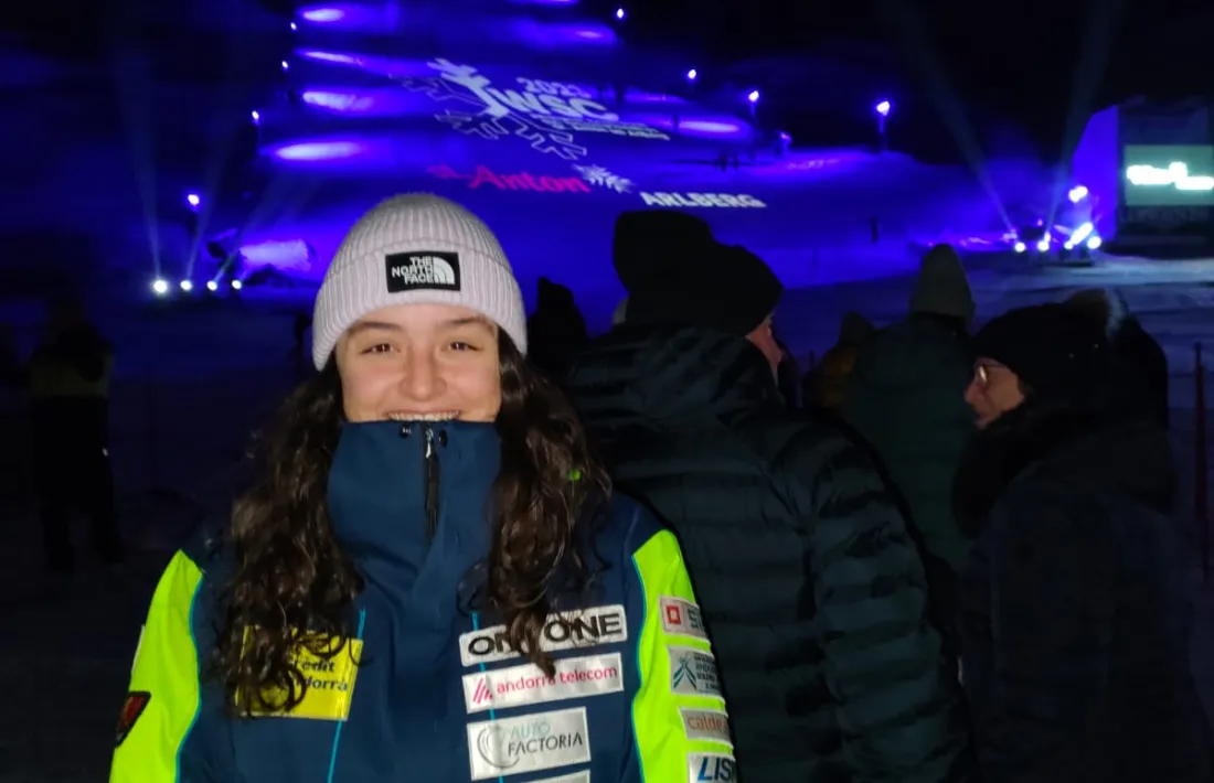 Jordina Caminal, a la inauguració.