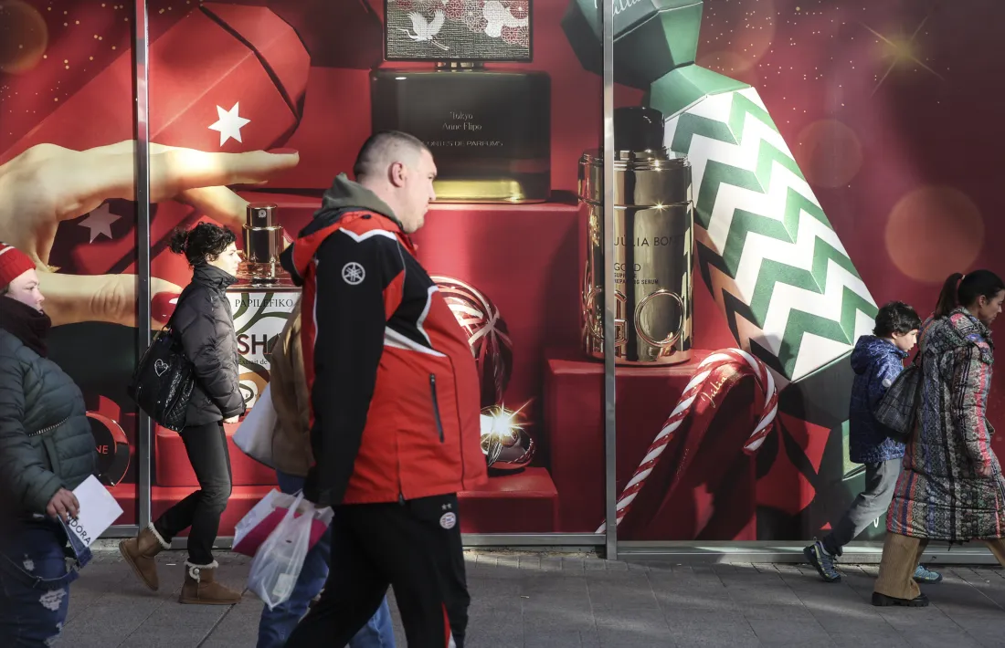 Els comerciants de l’eix central han notat aquest Nadal un augment de les vendes respecte al 2021.