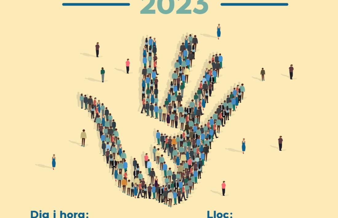 El cartell de la fira del voluntariat.