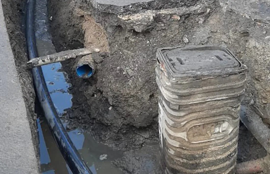 La zona on s'ha produït la fuita.