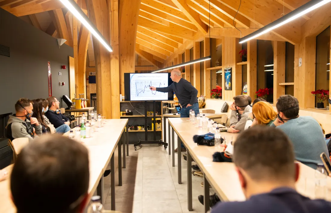 Un moment d'una trobada anterior dels meteoròlegs.