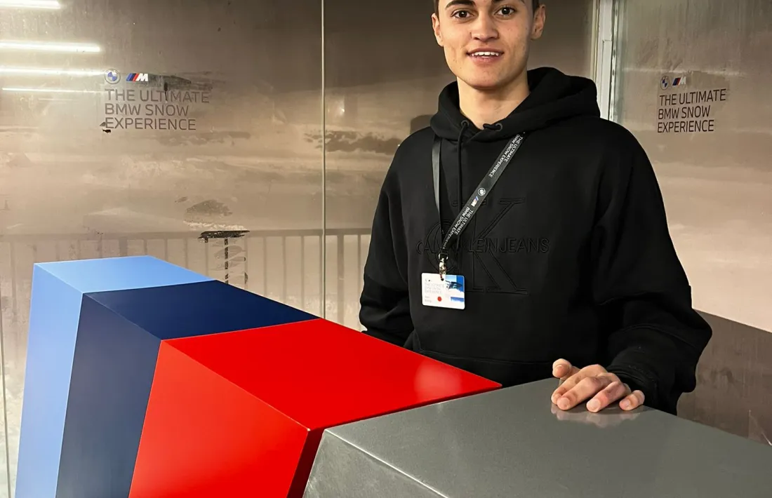 Álex Escrig, en un acte de BMW celebrat ahir al Pas de la Casa.