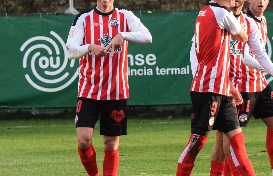 Marc Caballé va marcar dos gols amb la samarreta del Zamora CF de Segona RFEF.