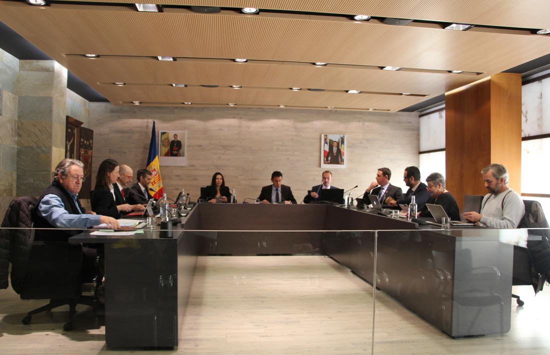 La sessió de consell de comú d'Ordino d'avui.