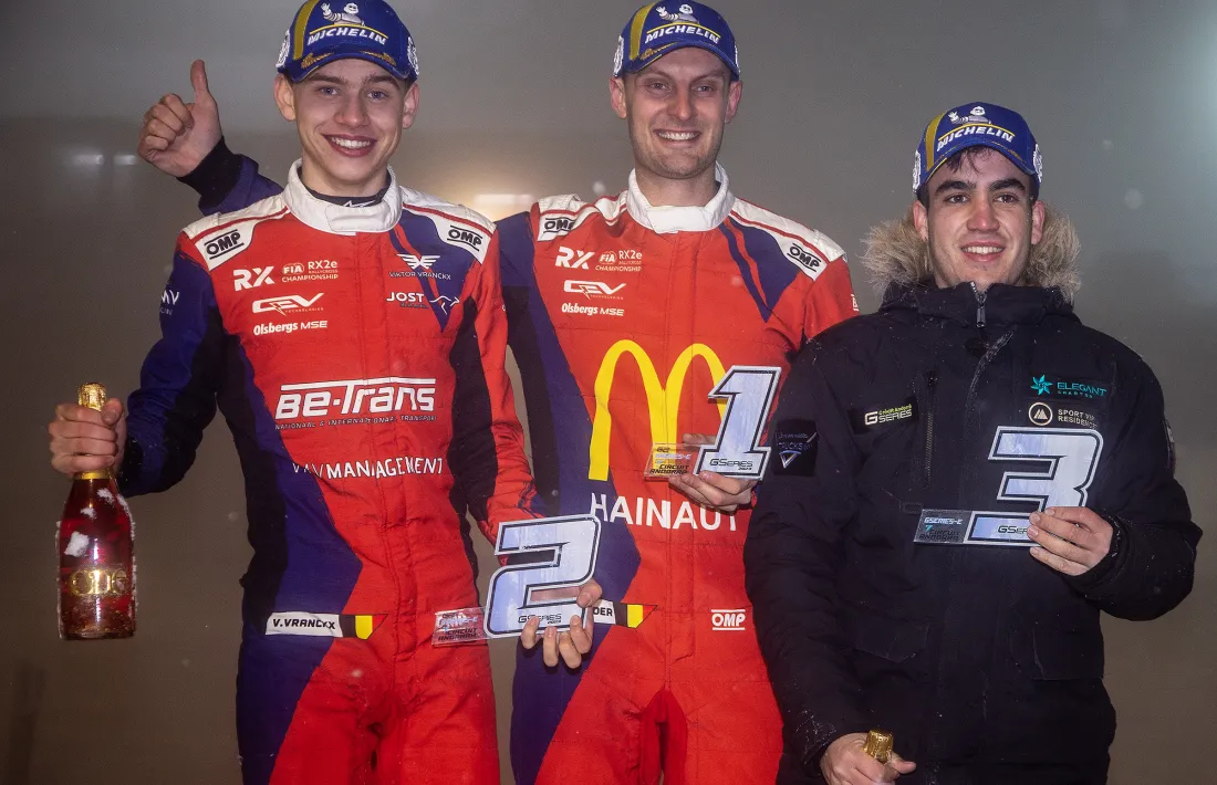 De Ridder, al lloc més alt del podi.