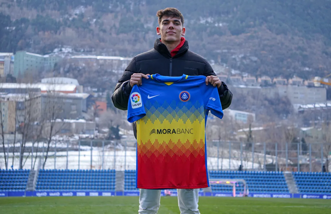 Álex Valle, nou jugador de l'FC Andorra. 