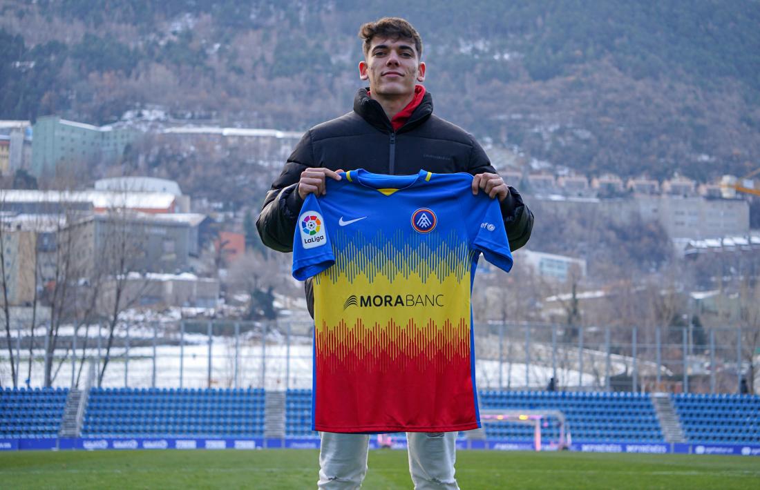 Álex Valle, nou jugador de l'FC Andorra. 
