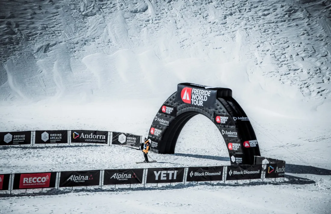 Iker Reyes, a la meta del Freeride World Tour.