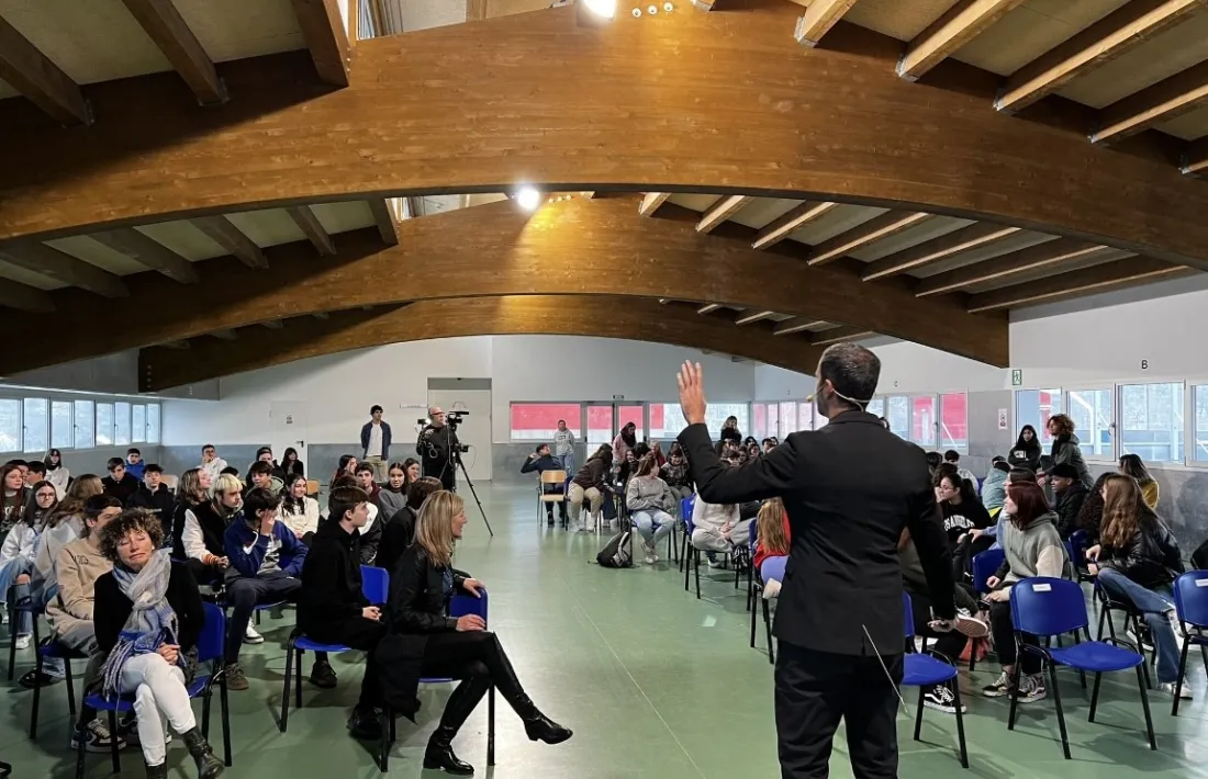 Un moment de la xerrada d'aquest matí.