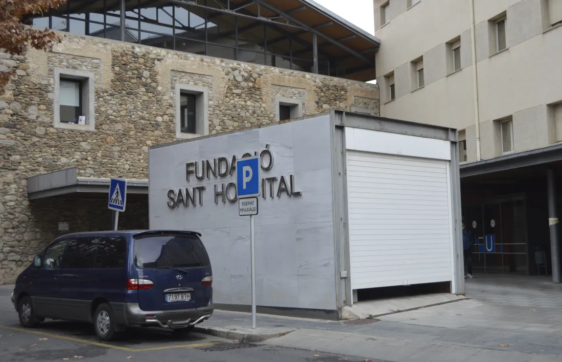 Exterior de l’actual hospital de la Seu d’Urgell. 