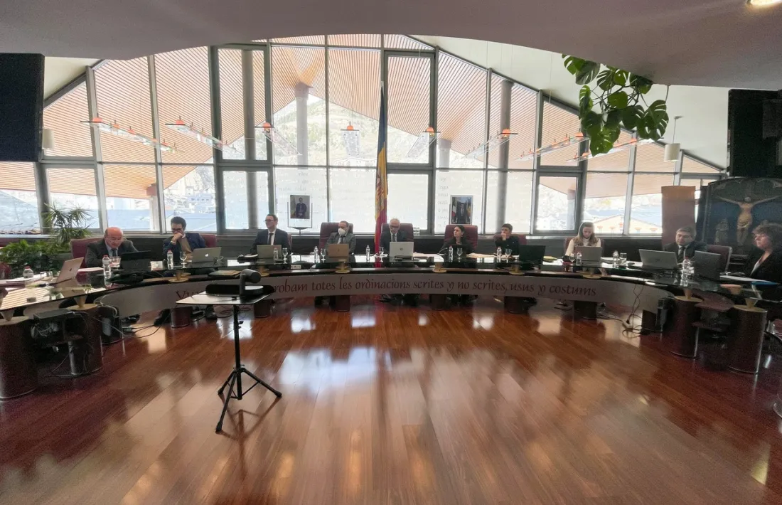  Un instant de la sessió de Consell de Comú celebrada a Canillo.
