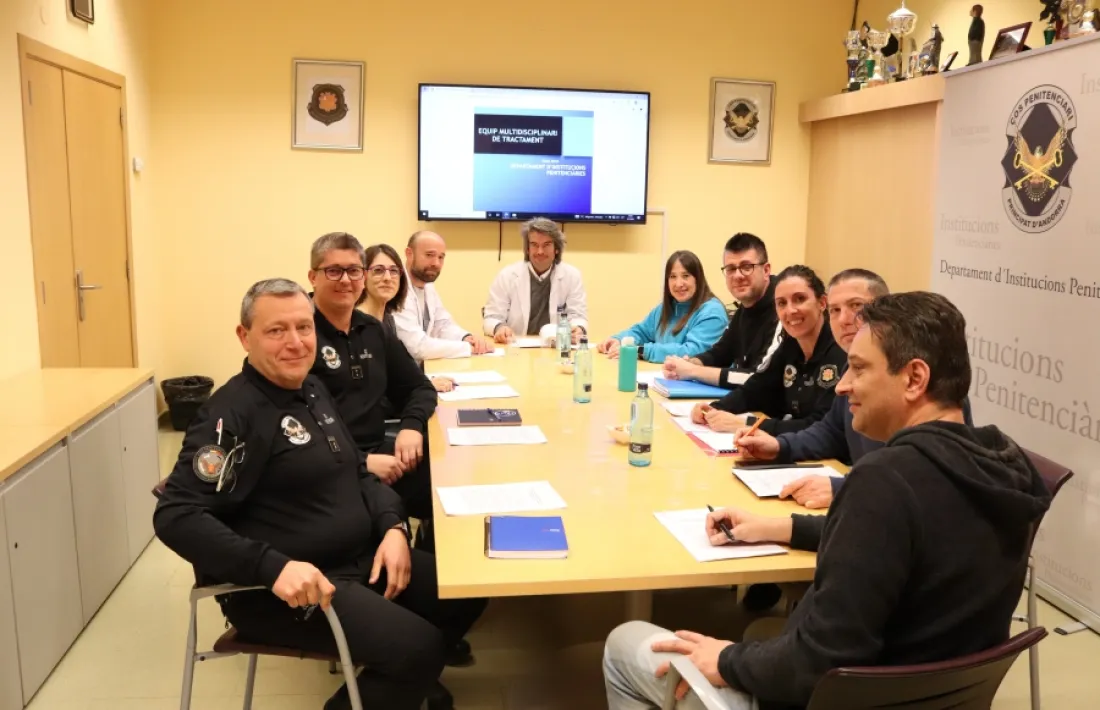 Els membres de l’equip multidisciplinari d’institucions penitenciàries.
