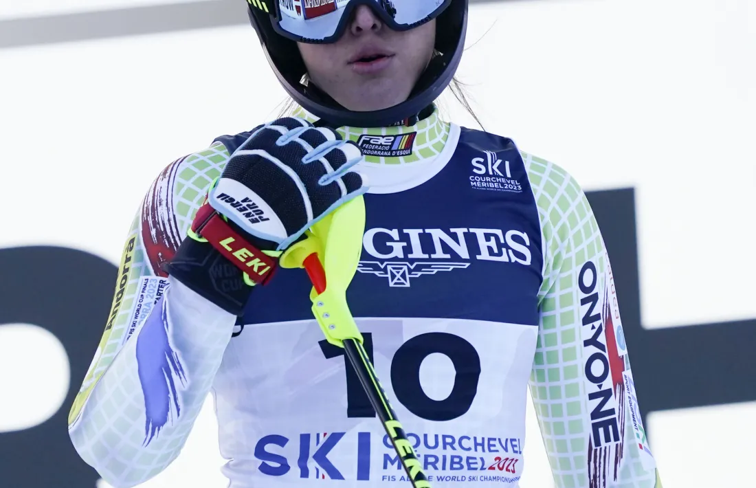 Cande Moreno, a la prova de la combinada disputada dilluns a Courchevel-Méribel.