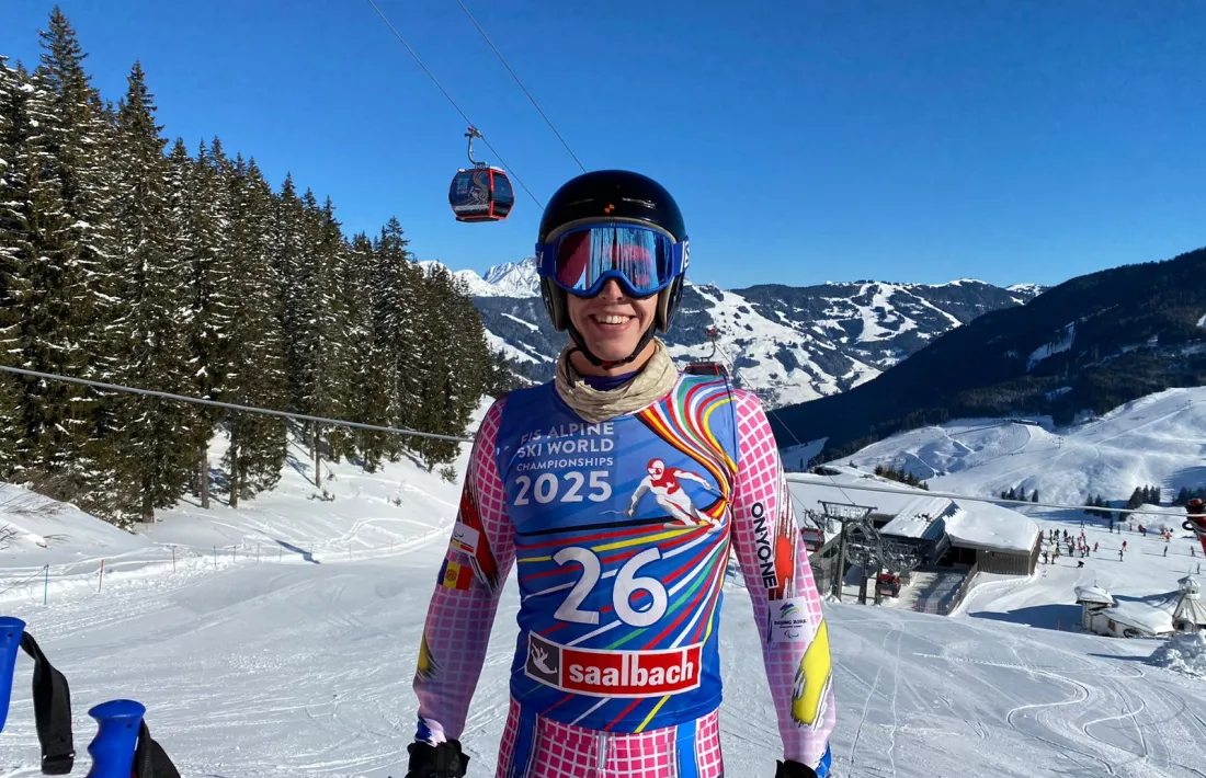 Roger Puig, a l’estació de Saalbach on es disputarà el Campionat del Món del 2025.