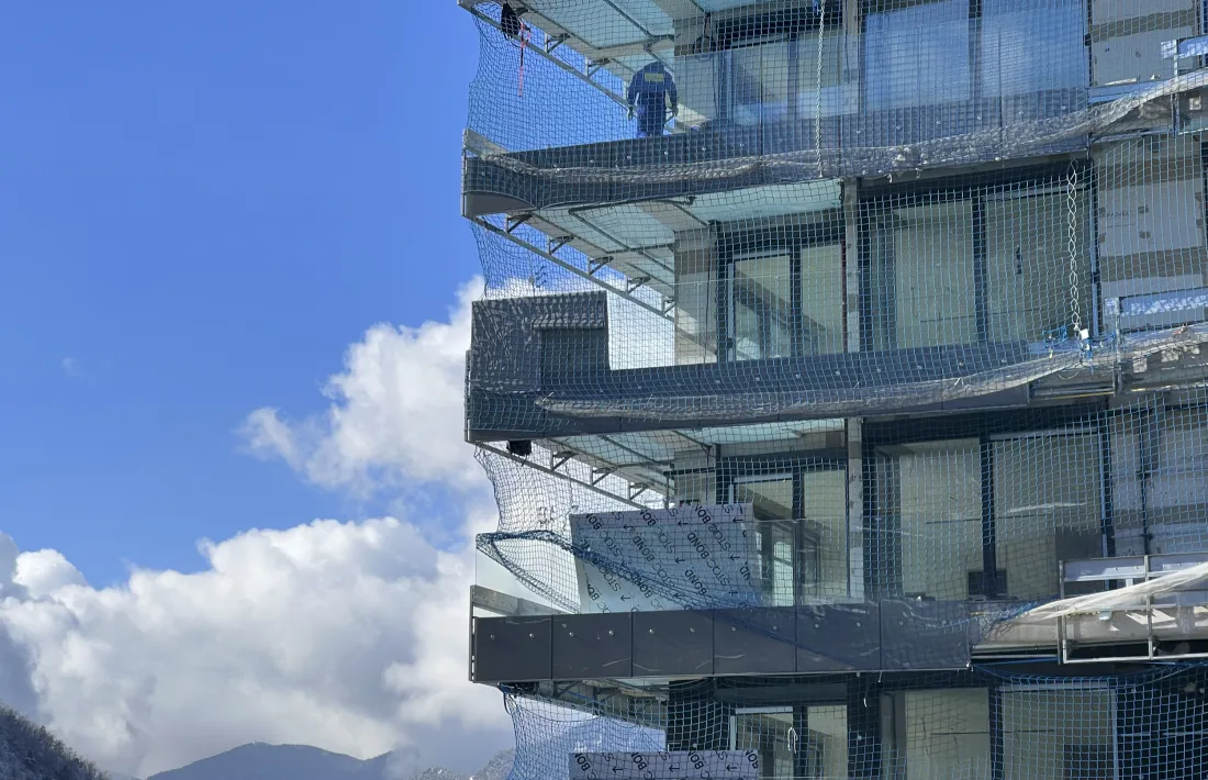 Un edifici en construcció.