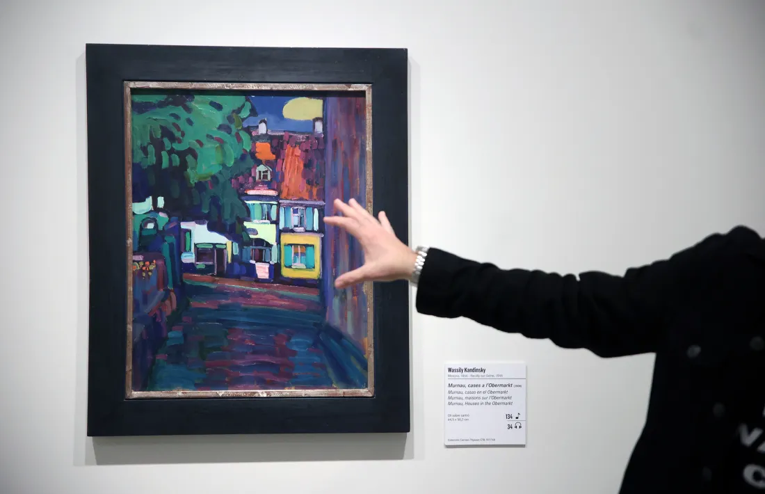 Un Kandinsky tan poc convencional com ‘Murnau’ (1908) és l’estrella de ‘Khrôma’.