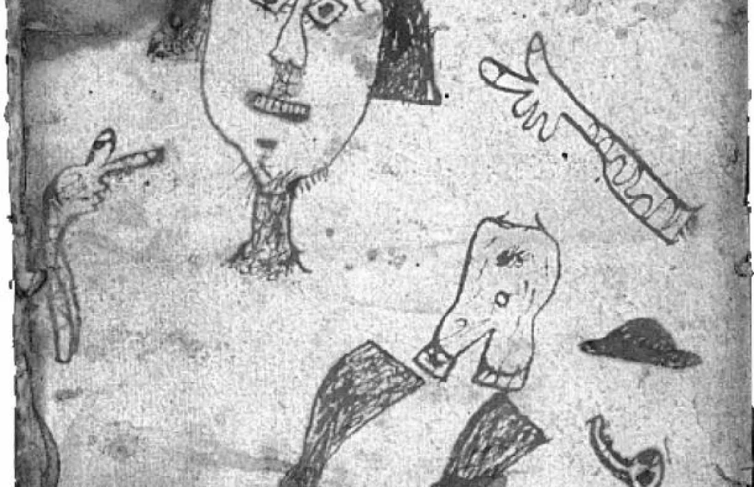   Vinyeta amb què conclou el procés de Joana Call d’Engordany, ‘la Sucarranya’, esquarterada el 1471 per bruixa.