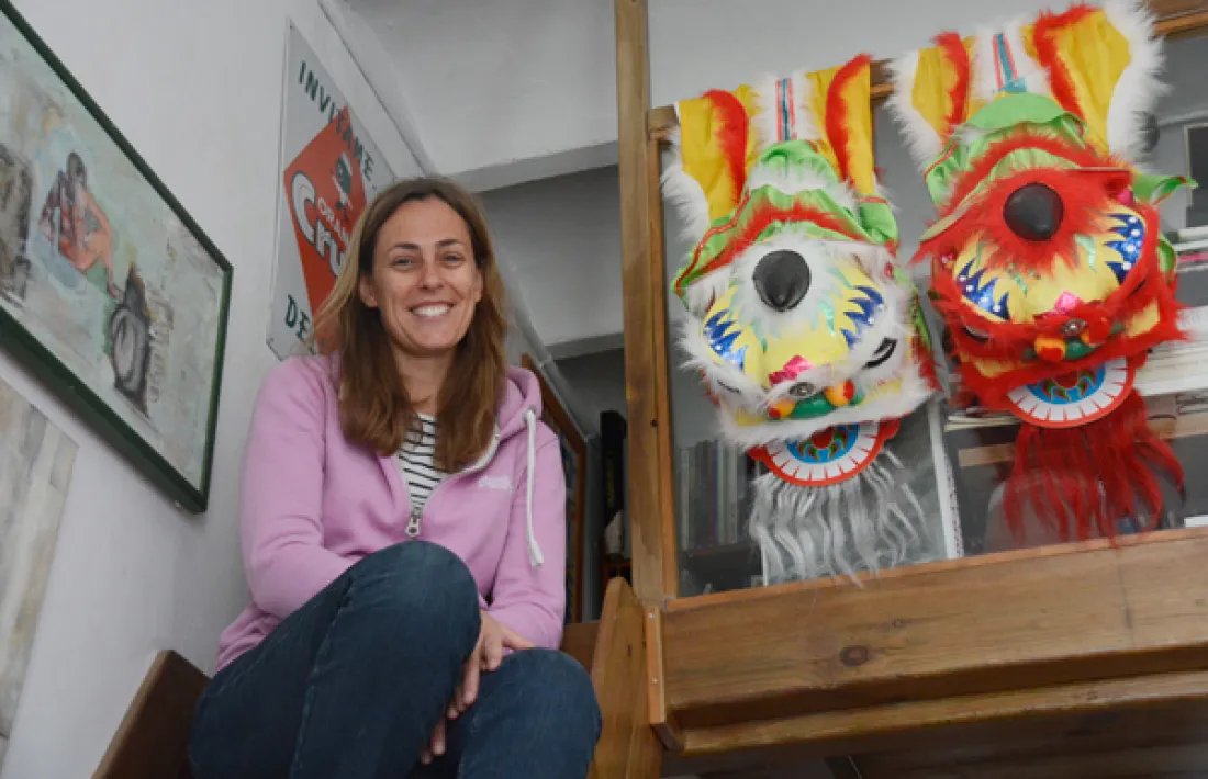 La directora d'art andorrana. 