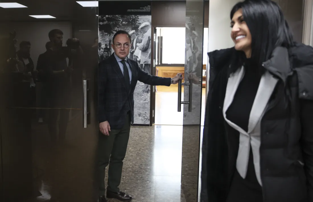 Espot rep la candidata d'Andorra Endavant, Carine Montaner.