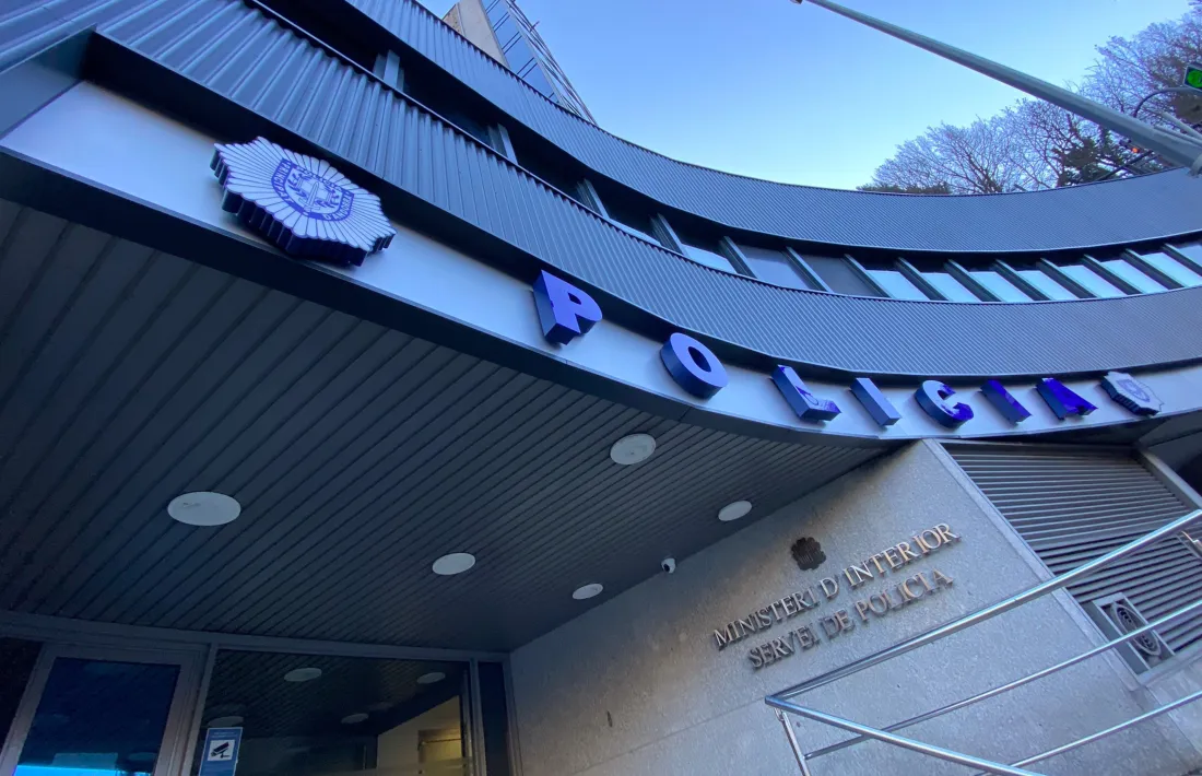 El despatx central de la policia.