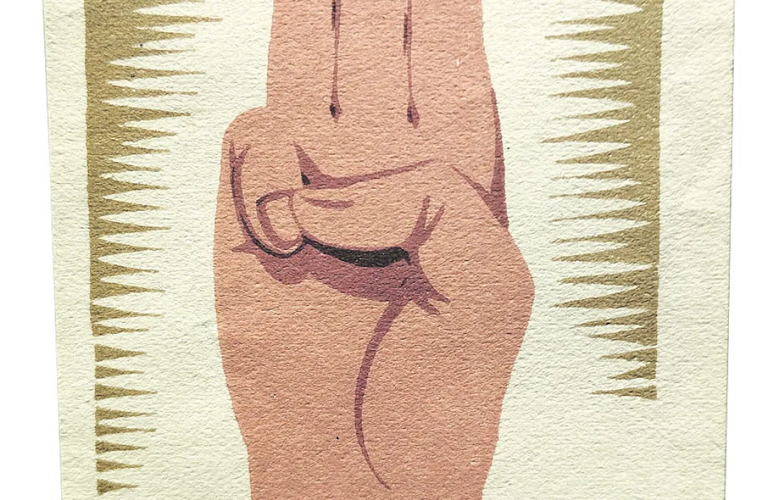 Vers de la targeta apareguda a l’interior de la ‘Guide Bleu’ del 1943 consagrada als Pirineus.