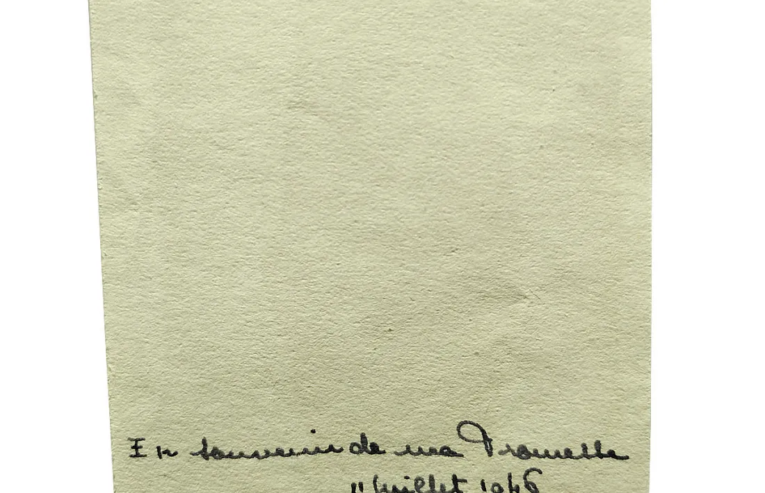 Revers de la targeta apareguda a l’interior de la ‘Guide Bleu’ del 1943 consagrada als Pirineus.