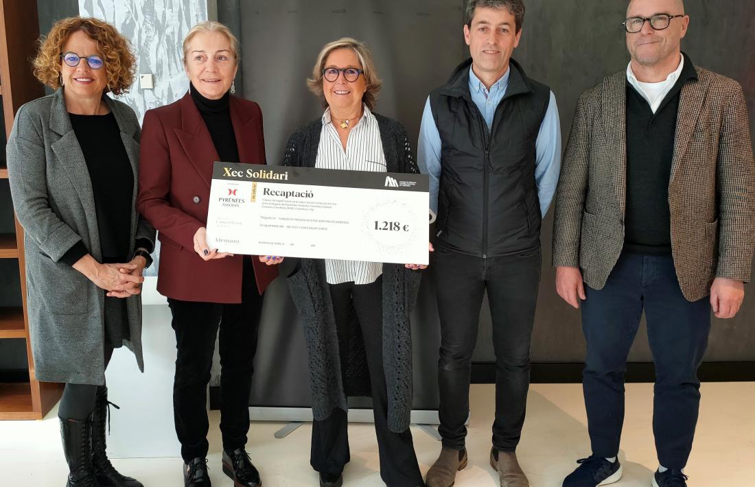 L'entrega del xec ha tingut lloc aquest matí.