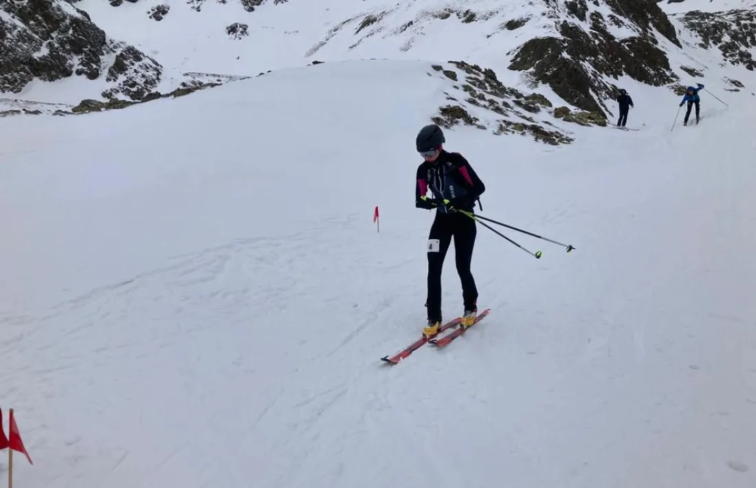 Sissi Hinterreinter, en plena competició.