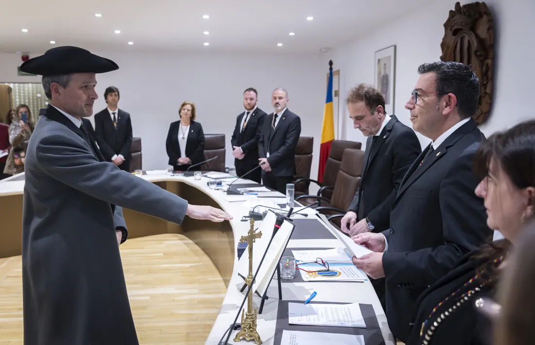 David Astrié pren possessió del càrrec de cònsol major d’Andorra la Vella.