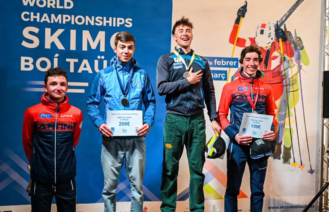 Oriol Olm es va proclamar ahir campió del món U20 en la prova Vertical a Boí Taüll.