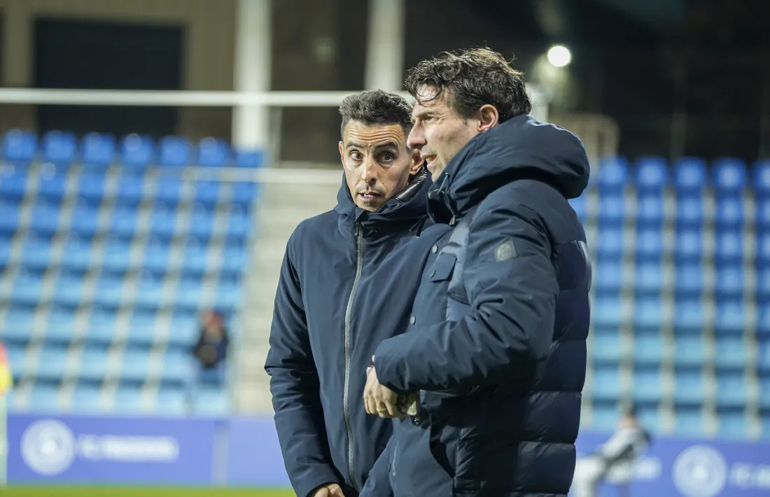 Jaume Nogués xerrant amb Jon López.