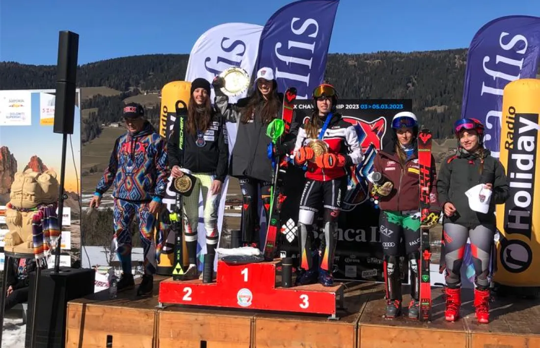 Carla Mijares, al podi del Nacional de Mèxic que es va disputar ahir a Dobbiaco.