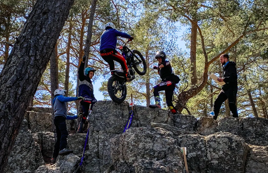 Un participant, al Trial de Fontaneda.