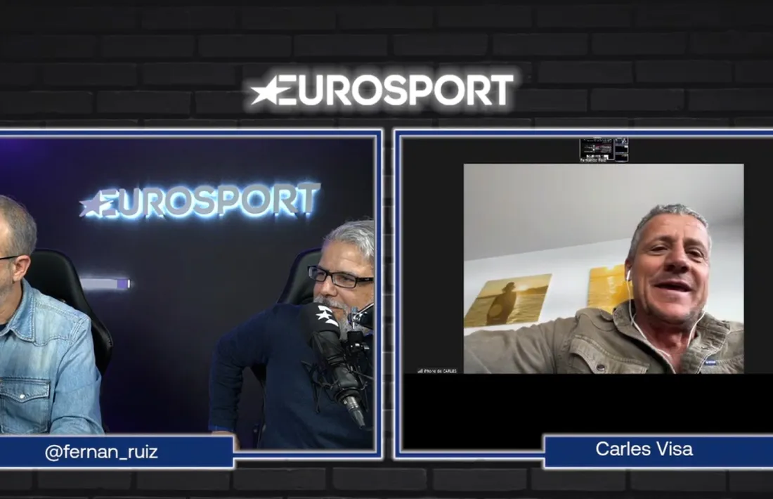 Carles Visa va parlar en directe ahir al migdia pel canal Twitch d’Eurosport.