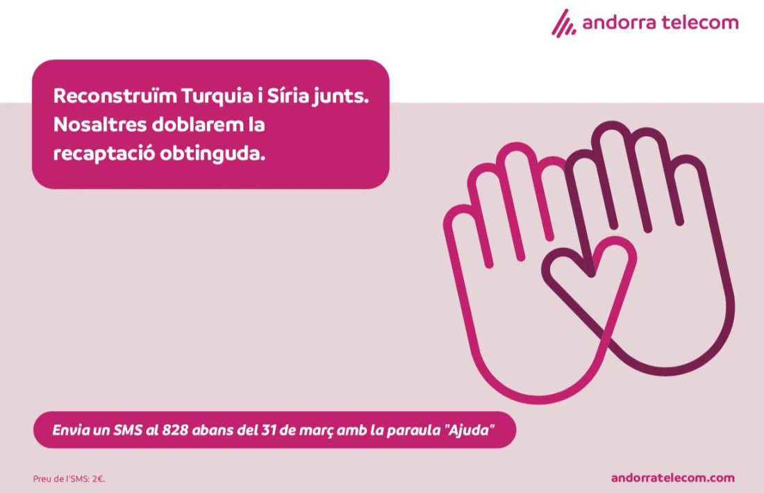 La campanya solidària d'Andorra Telecom.
