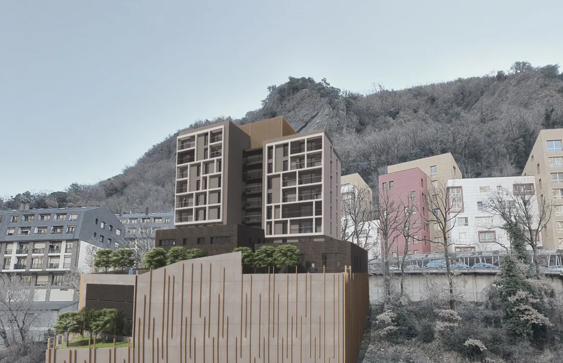 Imatge dels futurs habitatges de preu assequible de Borda Nova.