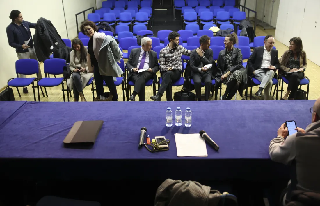 La plataforma sindical va reunir el 21 de febrer els candidats de les sis llistes nacionals.