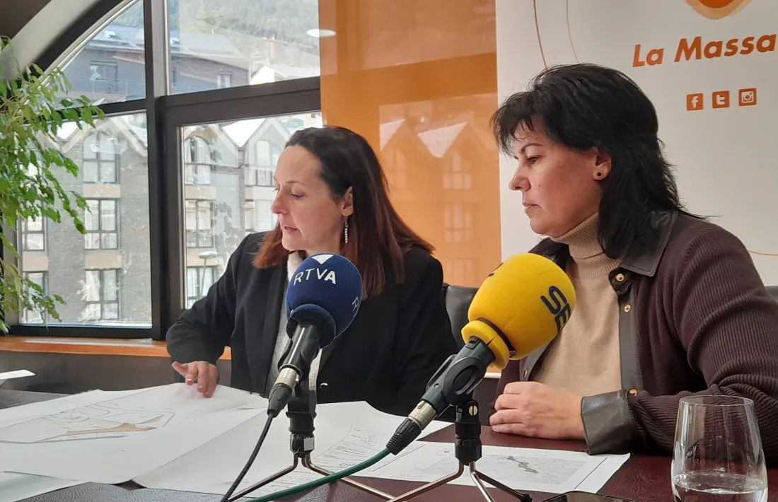 Molné i Sansa han comparegut a la tarda per parlar del projecte immobiliari d'Arinsal.