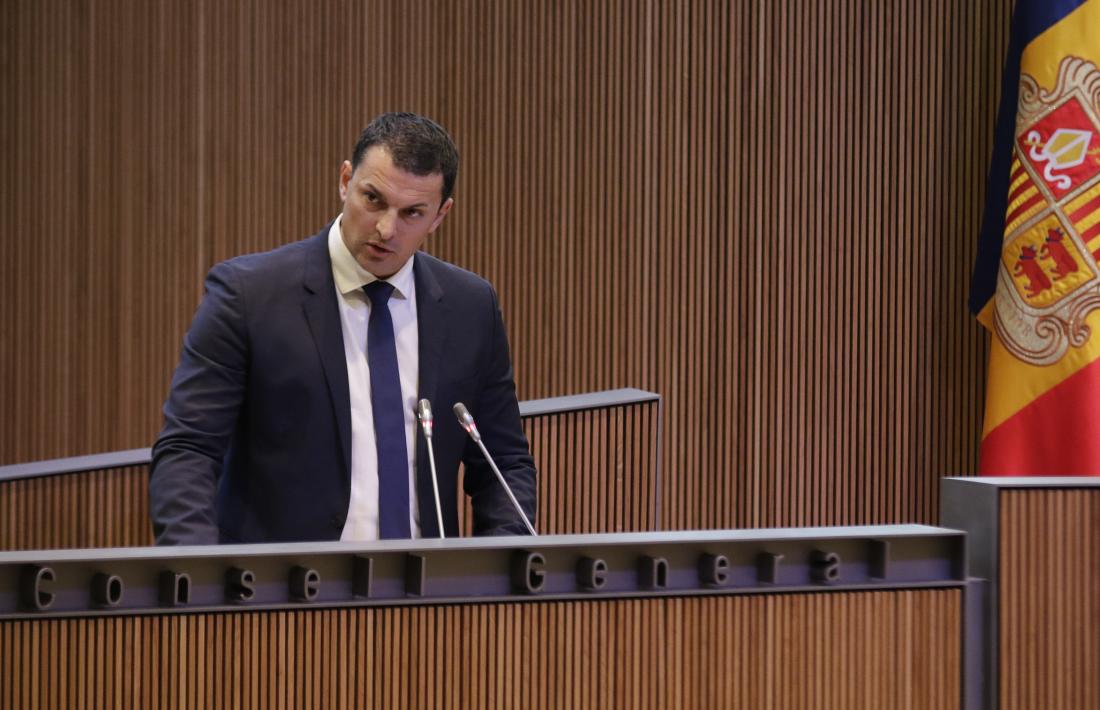 El titular de Presidència, Economia i Empresa en funcions, Jordi Gallardo, ha hagut de respondre al Consell General pel pla estadístic.