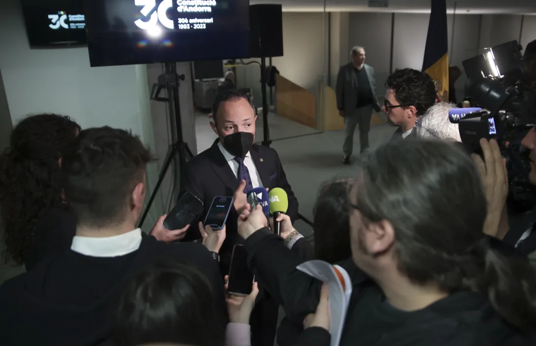 El cap de Govern en funcions, Xavier Espot, en la recepció d’ahir.