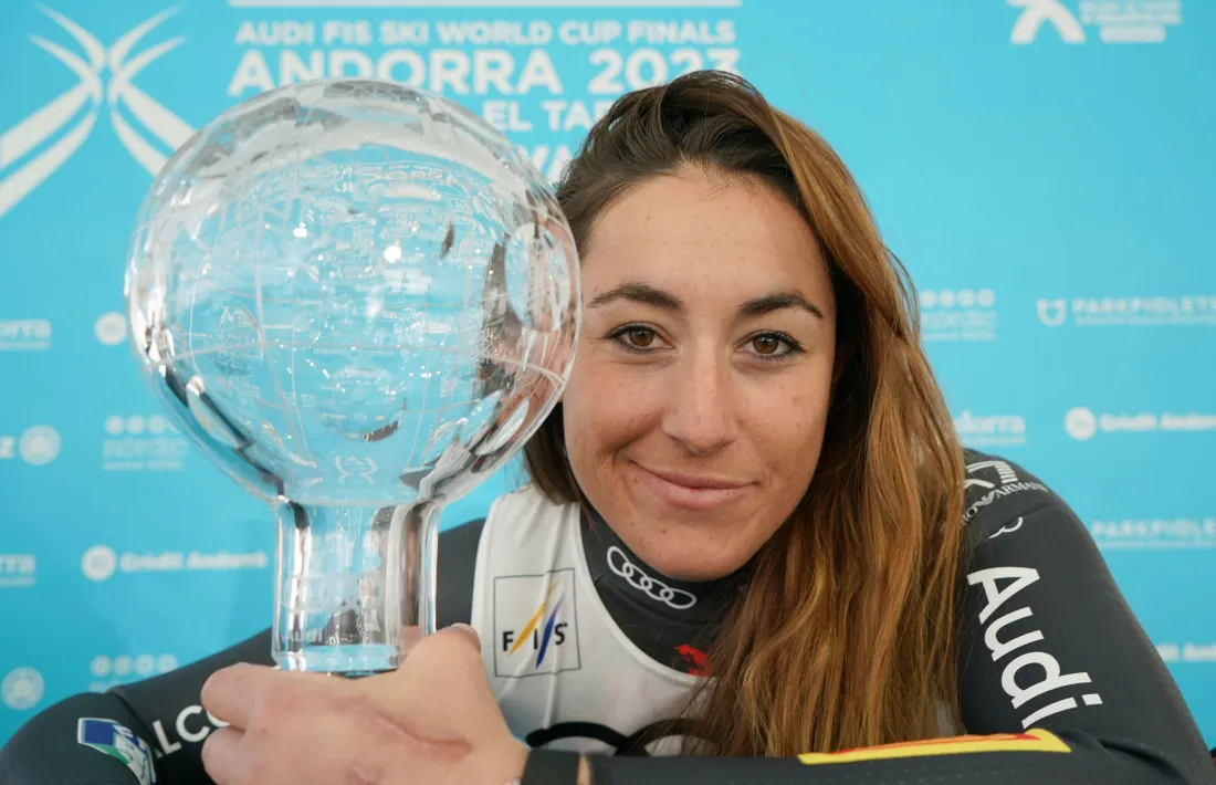 Sofia Goggia suma ja quatre Globus de Cristall, però ahir va ser segona en el descens de l’Àliga.