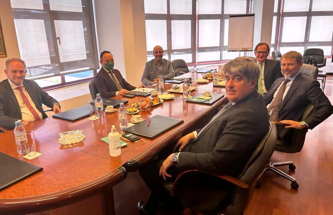 La reunió dels candidats demòcrates amb Andorran Banking.