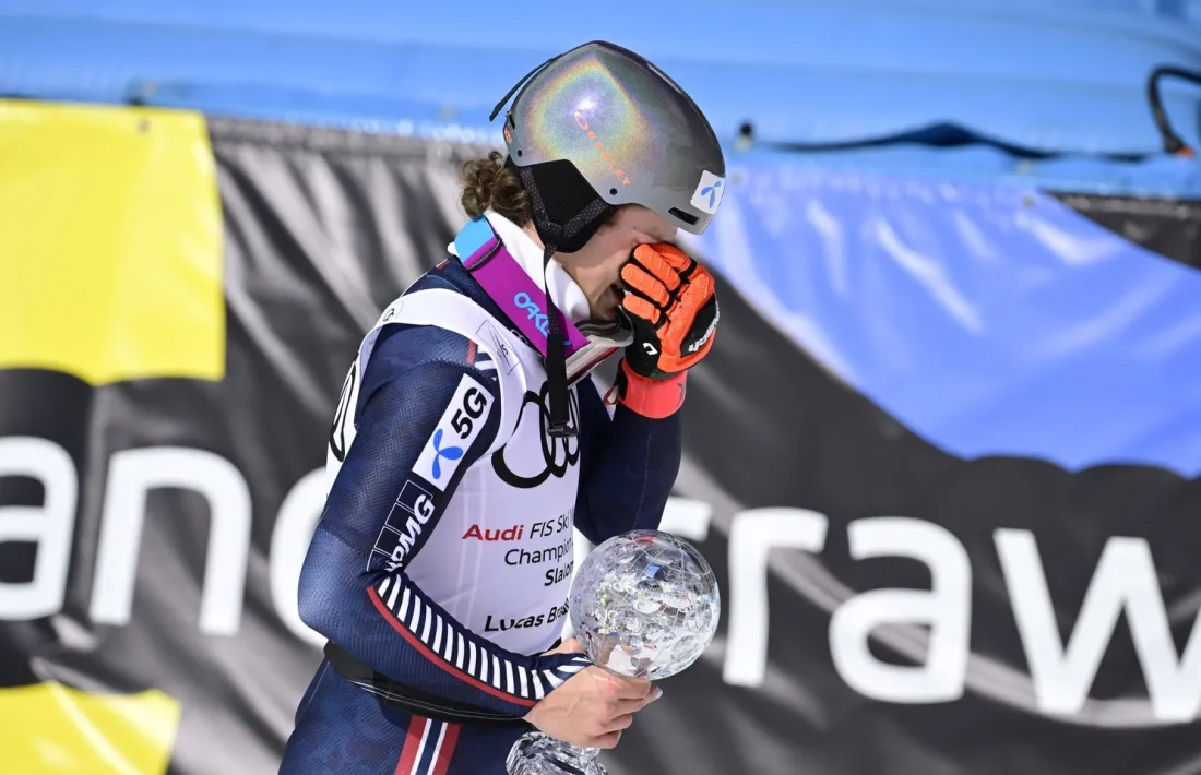 Lucas Braathen, un noruec amb sang brasilenya, campió de l'eslàlom.