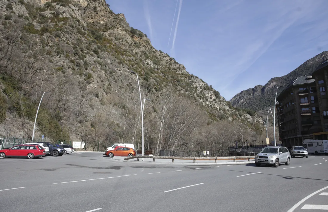 Vista de la zona on ha d’anar la fase 2 del vial de Sant Julià de Lòria.