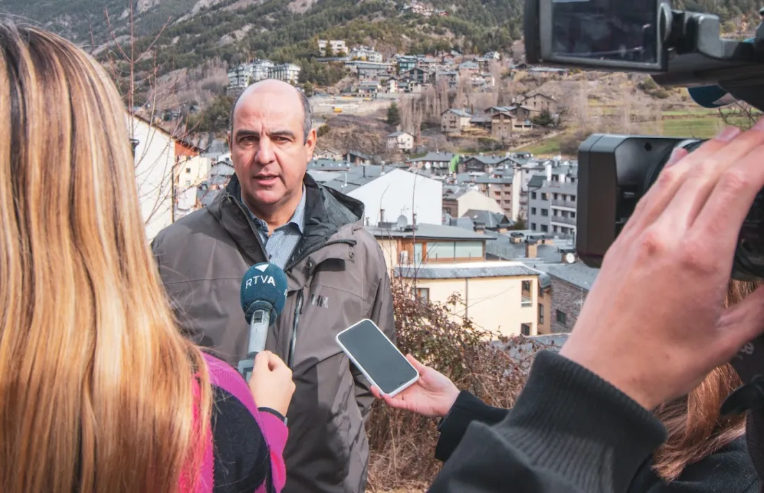 David Montané durant la presentació de la proposta de Casa Parramon, ahir.