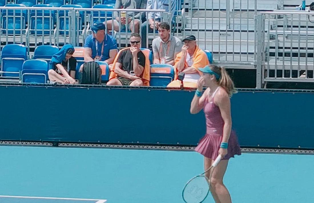 Vicky Jiménez, al Miami Open.